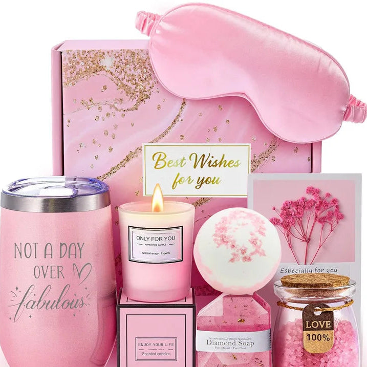 Gifts for Ladies ,Mom, Wife,Girlfriend, Sister-Happy Birthday,Christmas,Valentine'S Day,Mothers Day-Lavender Spa Gift Basket Set