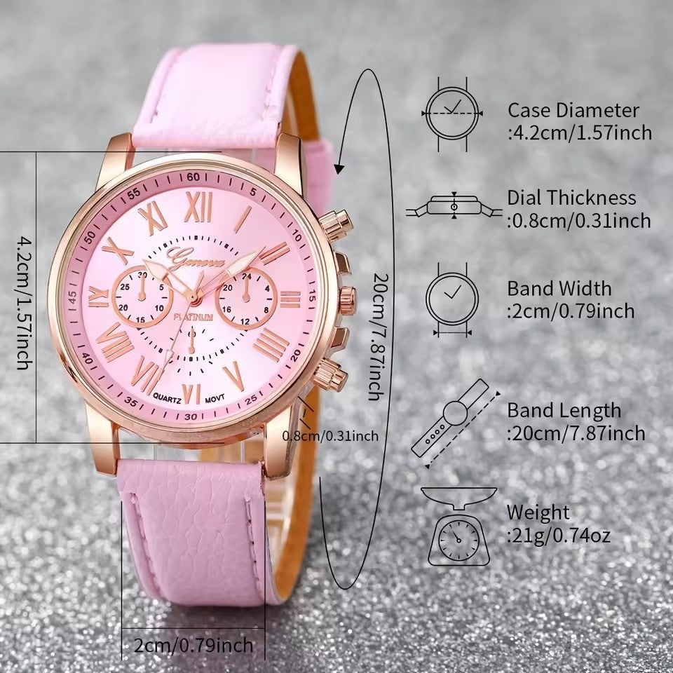 ⌚💎 “Stijl in één Set – Horloge & Sieraden