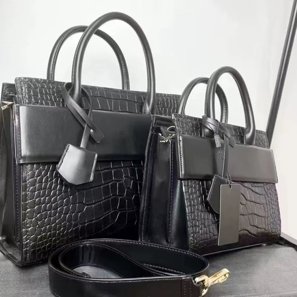 Cross-Border Women'S Bag 2025 Handbag Stone Pattern Large Bag Small Single Shoulder Crossbody Bag