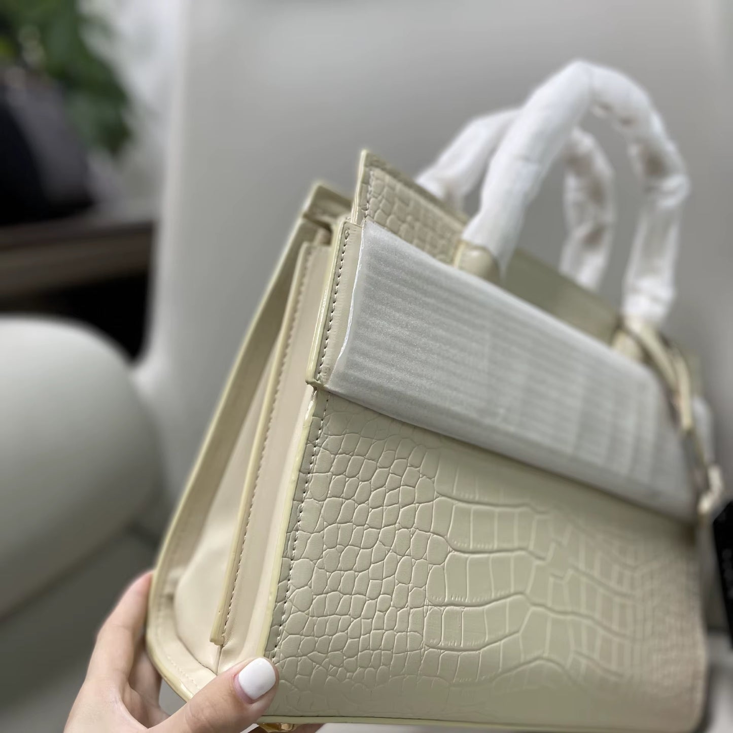 Cross-Border Women'S Bag 2025 Handbag Stone Pattern Large Bag Small Single Shoulder Crossbody Bag