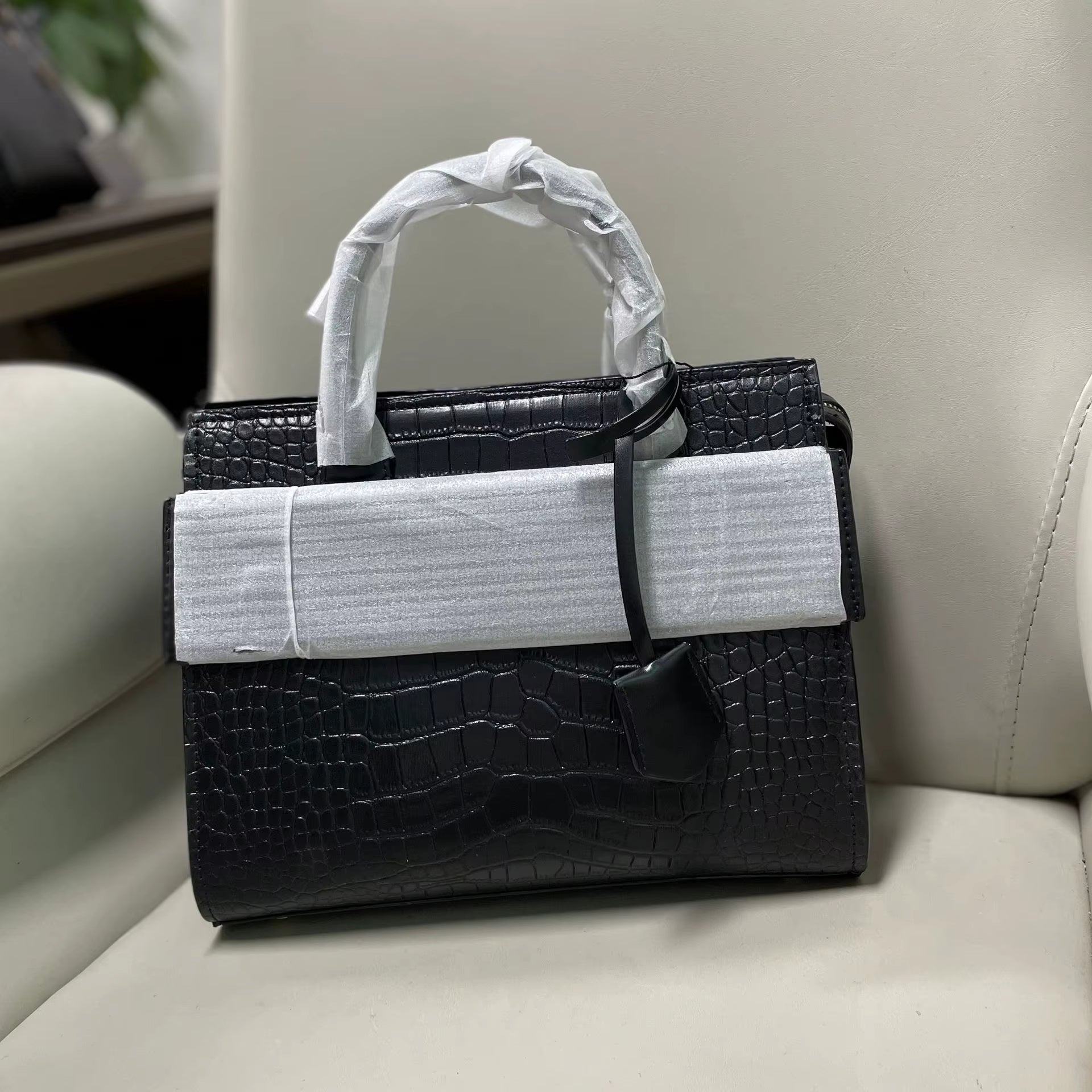 Cross-Border Women'S Bag 2025 Handbag Stone Pattern Large Bag Small Single Shoulder Crossbody Bag