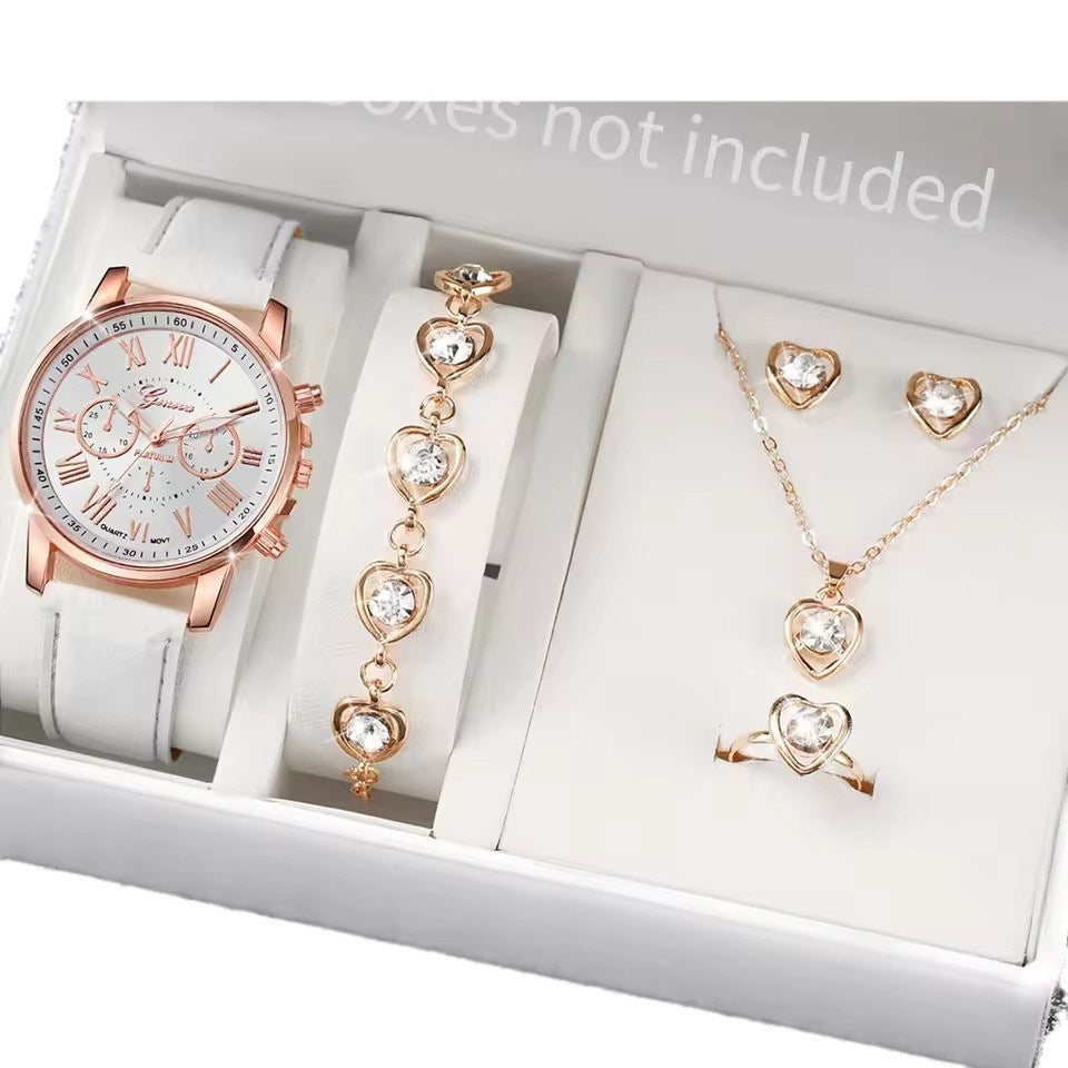 ⌚💎 “Stijl in één Set – Horloge & Sieraden